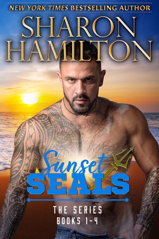 Sunset SEALs bundle cover from author Sharon Hamilton