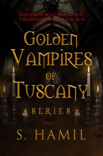 Golden Vampires of Tuscany Series Book Collection Bundle by paranormal author S. Hamil